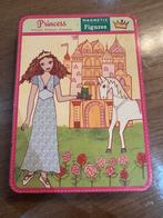 Blik met magneten en 4 achtergronden - prinsessen, Enlèvement ou Envoi, Utilisé