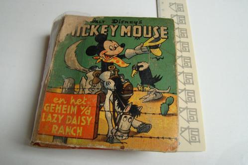 oude pocket Mickey Mouse  het geheim van de Lazy Daisy Ranch, Antiquités & Art, Antiquités | Livres & Manuscrits, Enlèvement