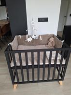 Kinderpark Quax Zwart + Toebehoren, Kinderen en Baby's, Babyparken, Ophalen, Gebruikt, Rechthoekig, In hoogte verstelbaar