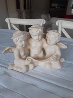 Groupe de 3 angelots avec parchemin - Plâtre, Enlèvement ou Envoi