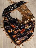 Foulard vintage en soie naturelle MUCHO GUSTO ! prix : 15€, Kleding | Dames, Mutsen, Sjaals en Handschoenen, Ophalen of Verzenden