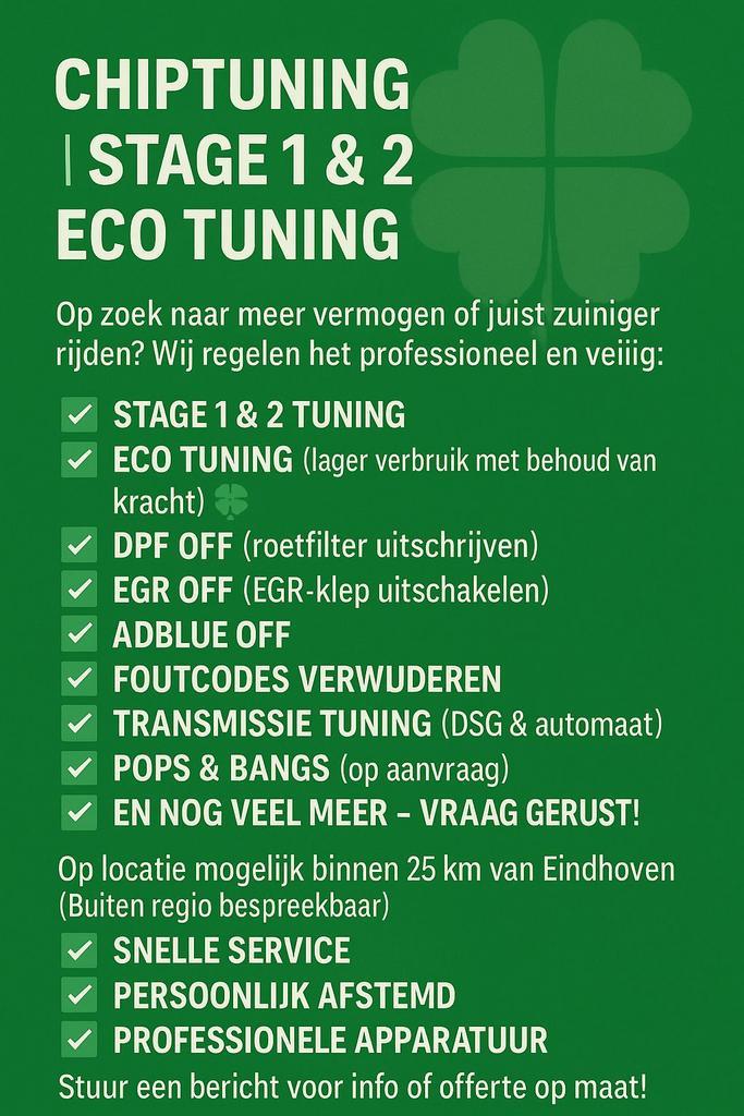 Chiptuning ecu tuning, Auto diversen, Tuning en Styling, Ophalen