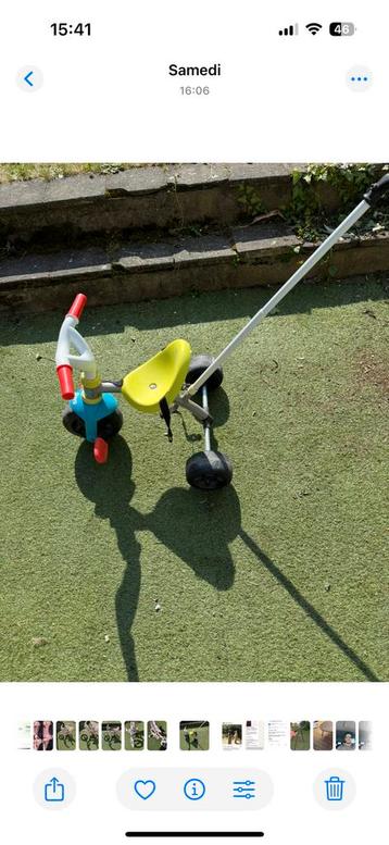 À donner : Tricycle pour enfant avec poignée de poussée beschikbaar voor biedingen