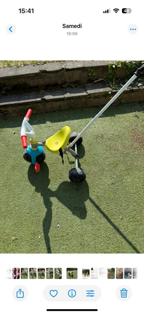 À donner : Tricycle pour enfant avec poignée de poussée, Fietsen en Brommers, Fietsen | Driewielers, Zo goed als nieuw, Ophalen