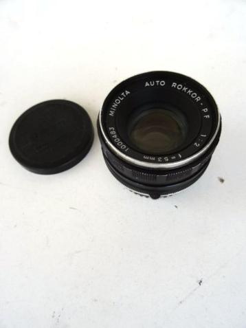 Objectif photo MINOLTA AUTO ROKKOR-PF 2/53 mm, Enlèvement ou Envoi