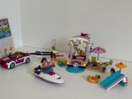 lego friends speedboot + glijbaan + handleiding, Kinderen en Baby's, Speelgoed | Duplo en Lego, Ophalen, Zo goed als nieuw, Complete set