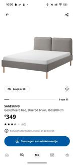 Dubbel bed 160x200 Ikea. Sagesund. Pocketverenmatras., Huis en Inrichting, Ophalen, Zo goed als nieuw