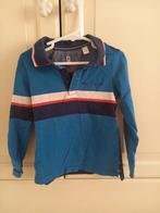 Okaidi blauw poloshirt met lange mouwen 5 jaar/110cm, Ophalen of Verzenden