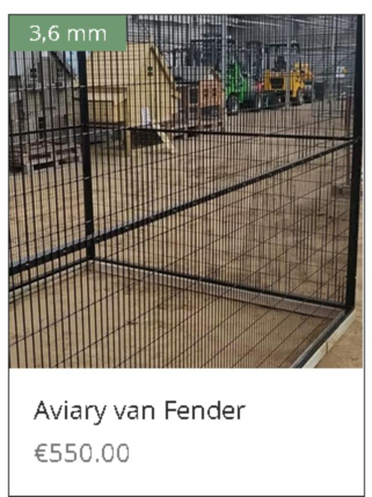 PAEGAAIENKOOI NIEUW, Dieren en Toebehoren, Vogels | Hokken en Kooien, Ophalen of Verzenden