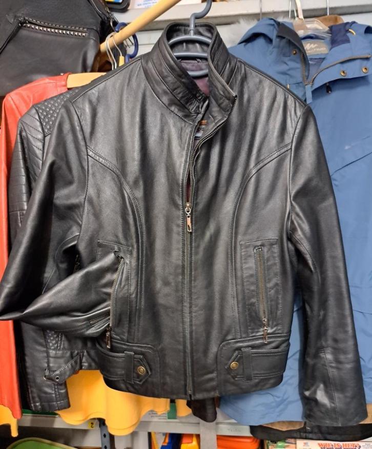 Alji-Piel, stoer dames jasje in leder (lam), 40, Kleding | Dames, Jasjes, Kostuums en Pakken, Zo goed als nieuw, Jasje, Maat 38/40 (M)