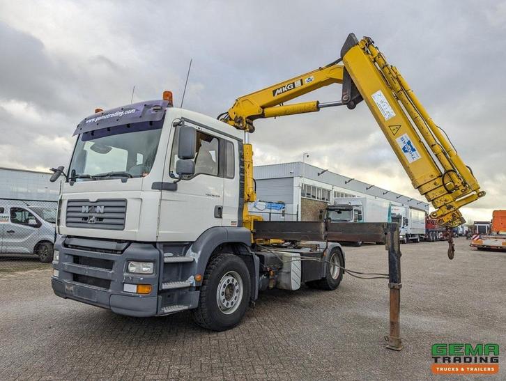 MAN TGA 18.410 4x2 LX Euro3 - MKG HLK225HP 4510KG - RadioGra, Auto's, Vrachtwagens, Airconditioning, Cruise Control, Electronic Stability Program (ESP)