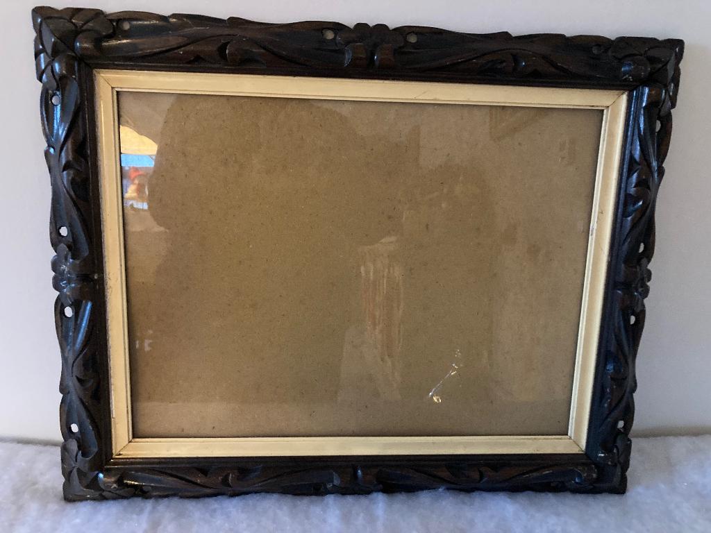 Antieke kader met glas, Antiek en Kunst, Ophalen of Verzenden