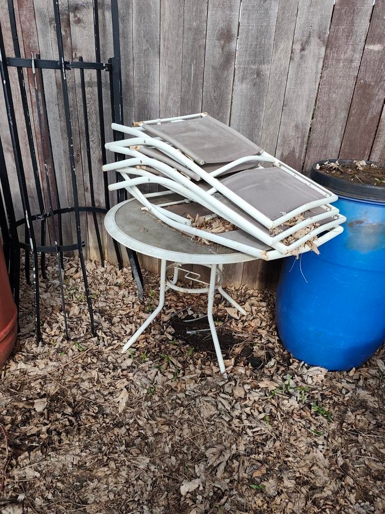 Table de jardin, Jardin & Terrasse, Enlèvement, Utilisé, Métal