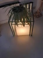 2 tables vintage en verre, Verre