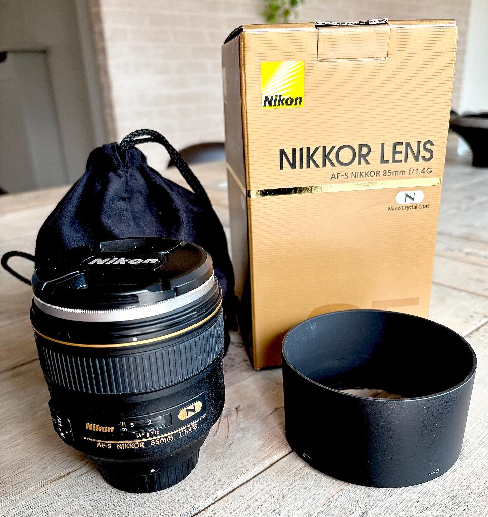 Objectif haut de gamme Nikon Nikkor AF-S 85 mm f/1.4G, TV, Hi-fi & Vidéo, Enlèvement ou Envoi, Comme neuf, Lentille standard