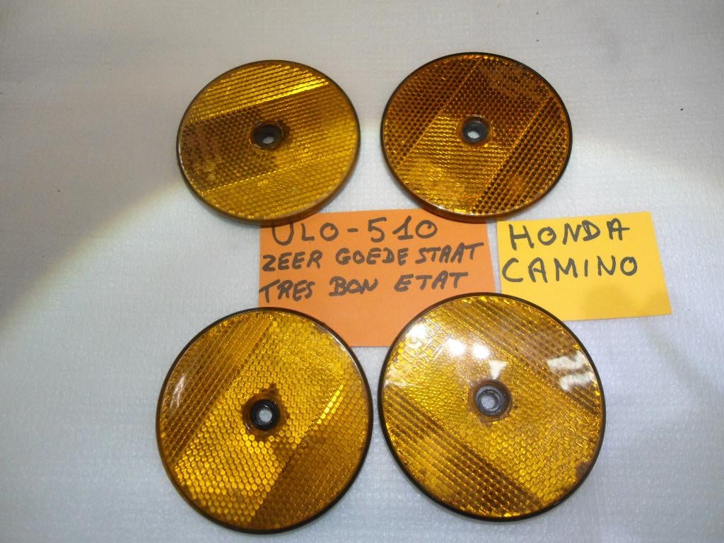 Honda Camino : 4 réflecteurs ULO - 510 d'origine, Enlèvement, Comme neuf, Cadre, Honda Camino