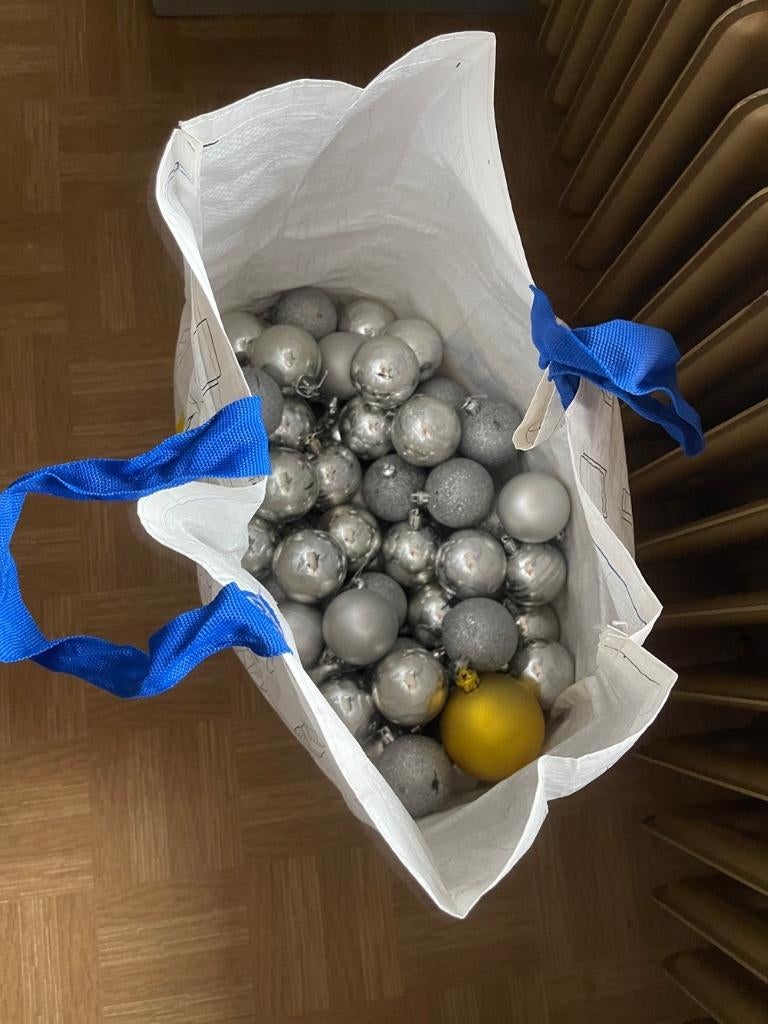 GRATIS: zak met kerstversiering, Diversen, Kerst, Ophalen of Verzenden, Gebruikt