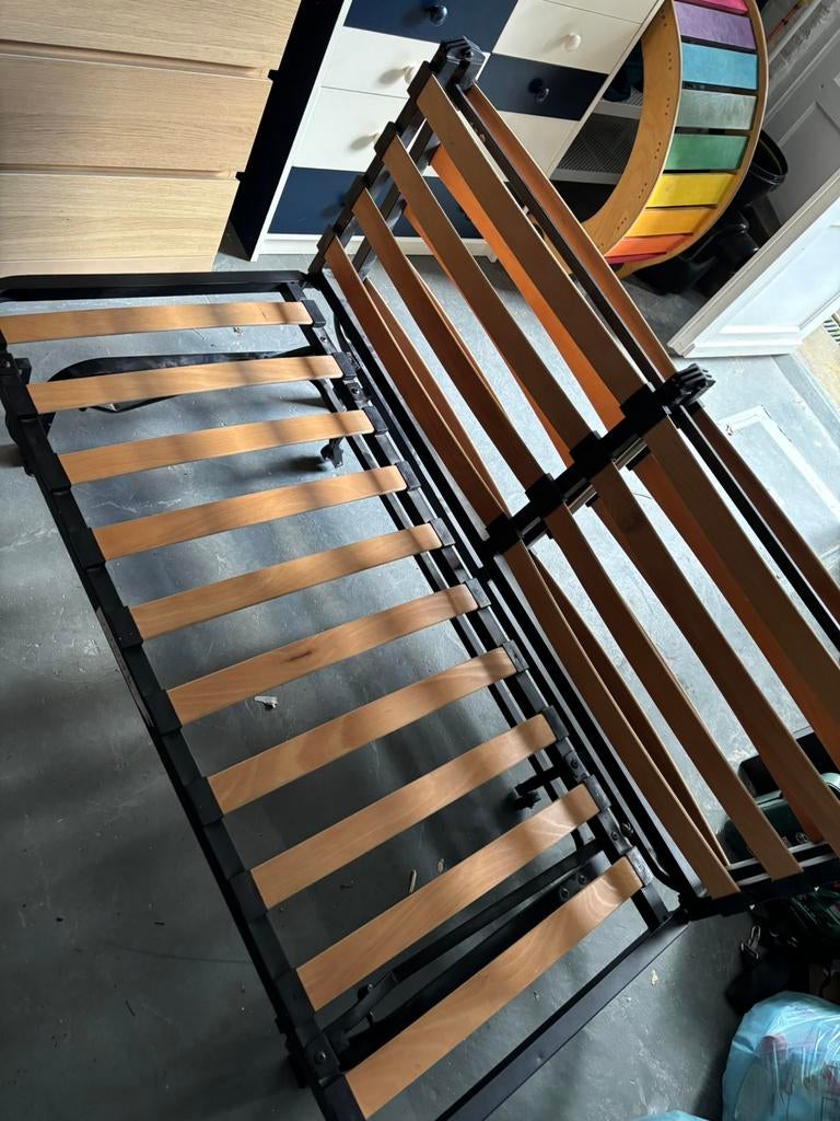 Ikea Lycksele Lovas canape lit, Maison & Meubles, Enlèvement, Utilisé, Gris