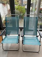 2 strandstoelen Lafuma, Jardin & Terrasse, Chaises de jardin, Enlèvement, Comme neuf, Aluminium, Ajustable
