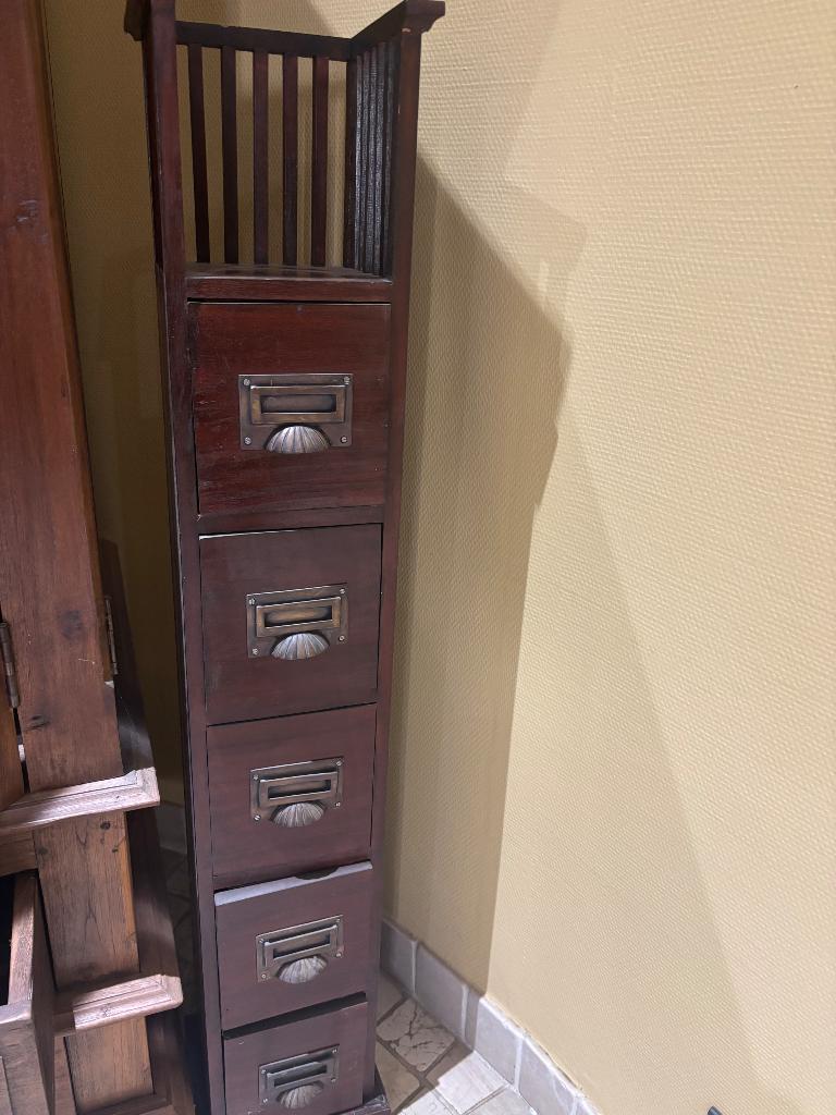 Smalle ladekast, Ophalen, Minder dan 50 cm, Gebruikt, 5 laden of meer