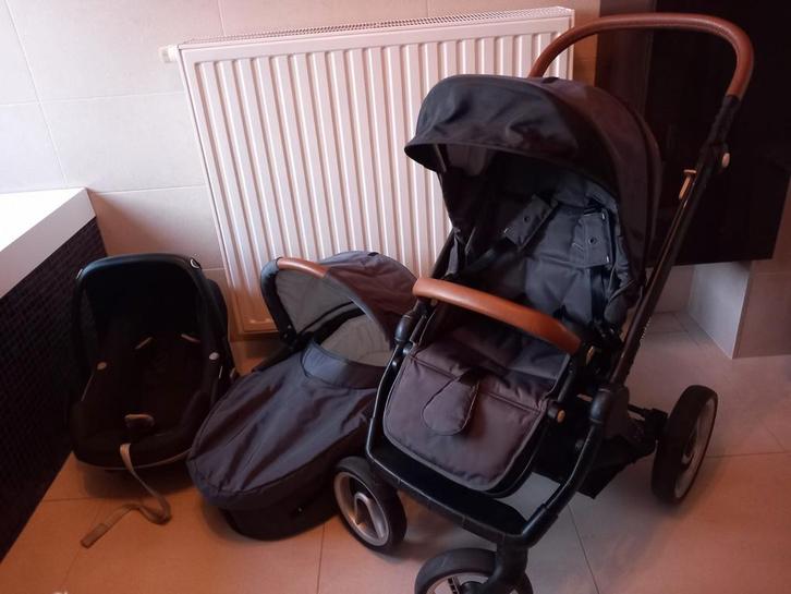Set: koets met reiswieg + maxi cosi met basis, Kinderen en Baby's, Tweelingen en Meerlingen, Ophalen