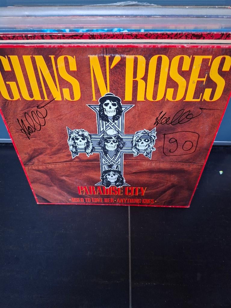 12" - guns n roses - paradise city, Enlèvement ou Envoi, 1980 - 1989, Utilisé, 12 pouces