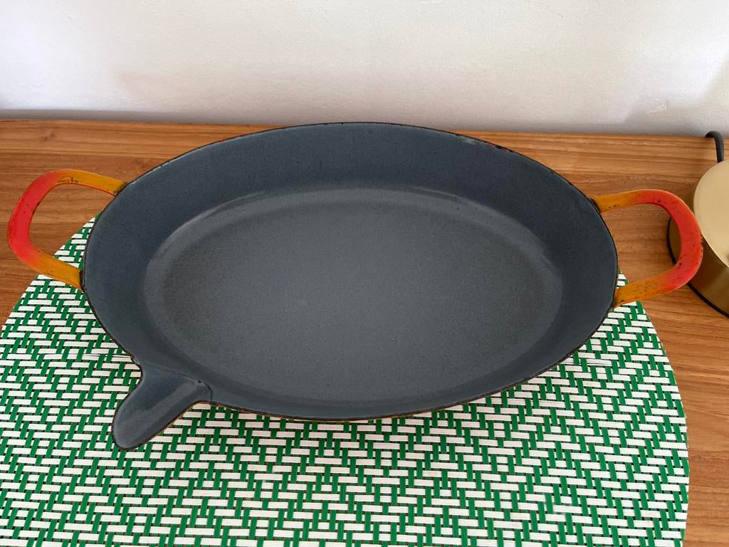 Plat emaillé pour rôti LUMA, Maison & Meubles, Cuisine | Casseroles & Poêles, Enlèvement ou Envoi, Comme neuf