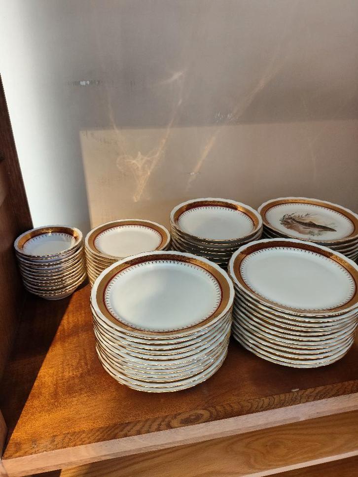 Service de Table - Deux Feux or. Tirage Limité, France, Antiquités & Art, Antiquités | Services (vaisselle) complet, Enlèvement