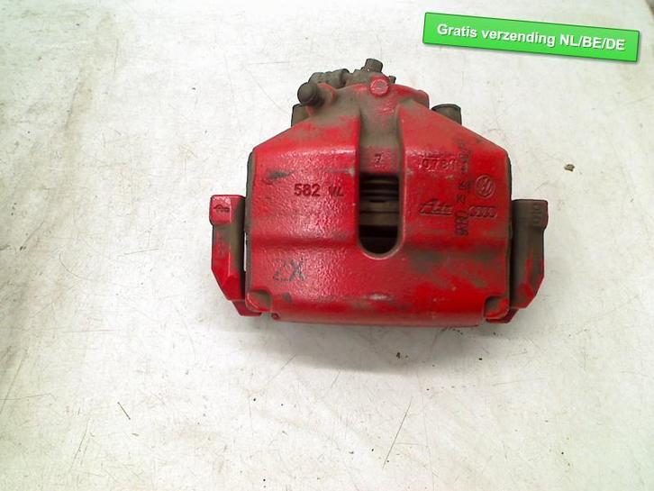 REMKLAUW RECHTS VOOR Rood Golf VI (5K1) (1K0615124M), Auto-onderdelen, Remmen en Aandrijving, Volkswagen, Gebruikt