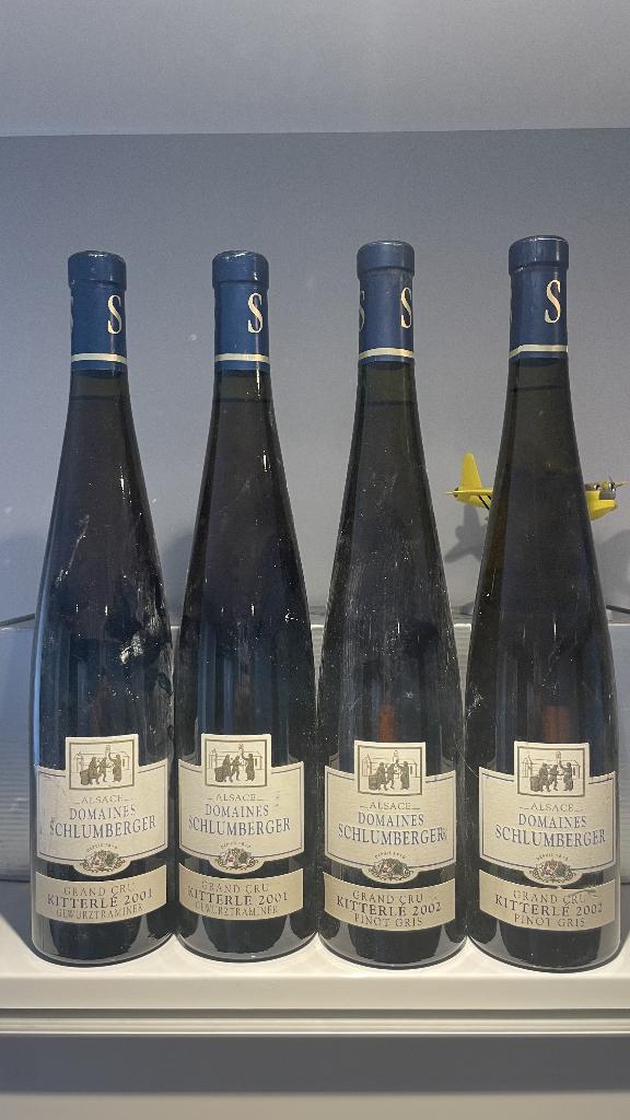 set van 4 KITERLE GRAND CRU SCHLUMBERGER 2X01 EN 2X 02, Verzamelen, Ophalen of Verzenden