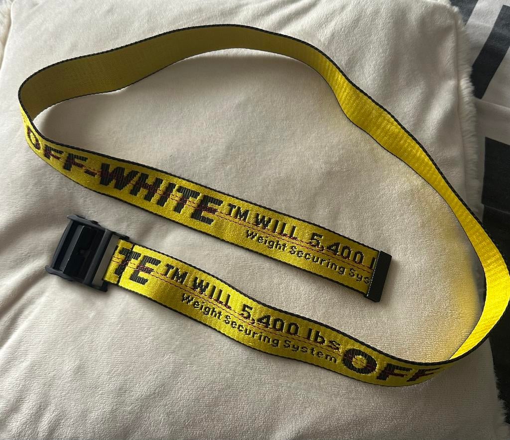 Off white riem, Ophalen of Verzenden, Gedragen, Overige kleuren, Tailleriem