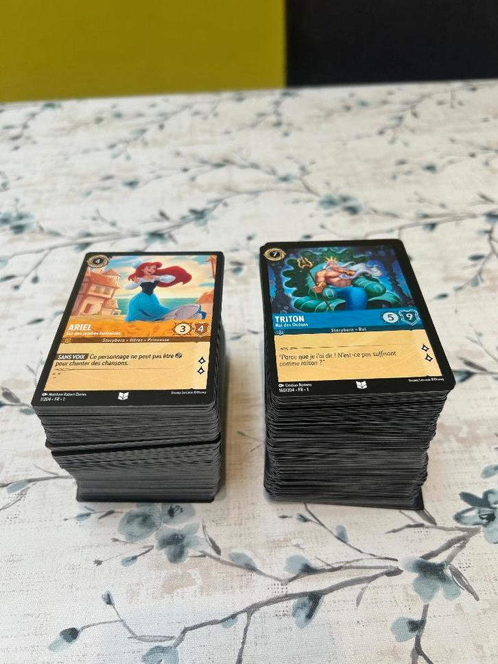 Lot de 502 cartes Lorcana - Premier chapitre, Verzamelen, Disney, Zo goed als nieuw, Overige typen, Ophalen of Verzenden