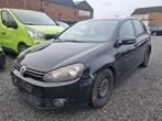 VW GOLF 6 1.6TDI 2010 AIRCO GPS 420000KM PRIJS 1200€, Auto's, Euro 5, Zwart, 4 cilinders, Zwart