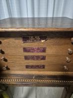 Antike koffer leeg voor bestek met tafel, Ophalen of Verzenden