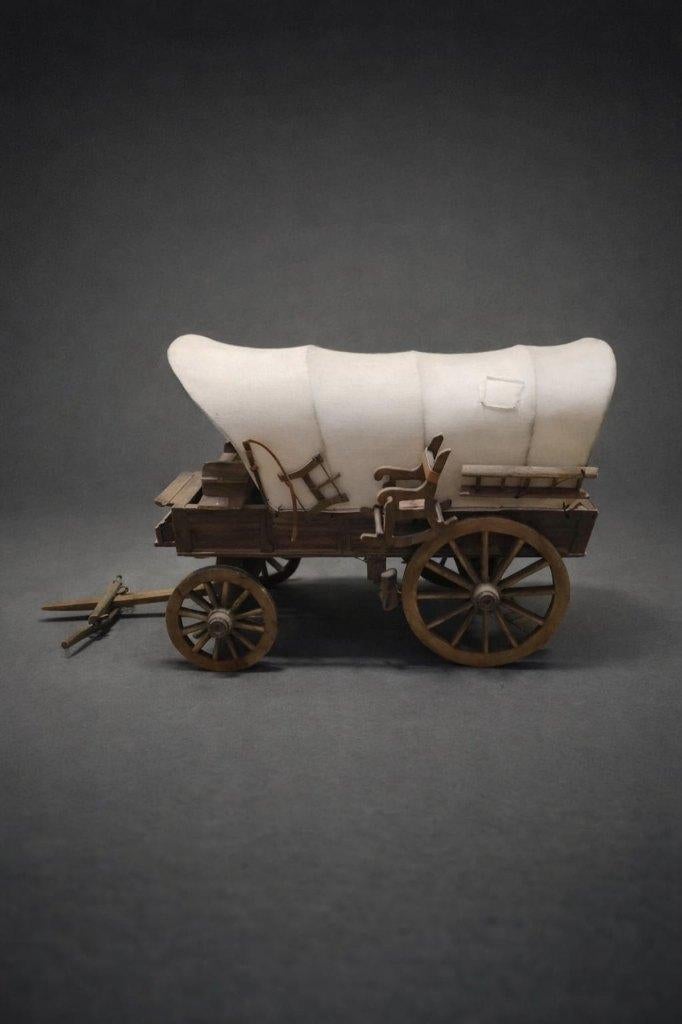 Maquette de chariot de pionnier américain, Antiquités & Art, Enlèvement ou Envoi