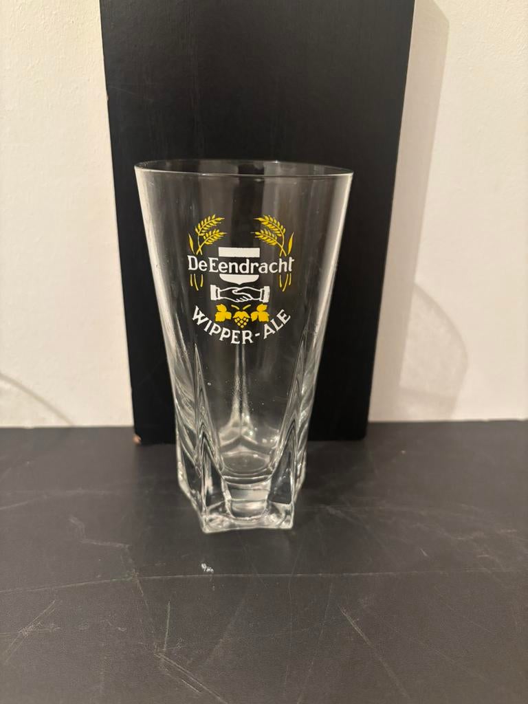 Oud bierglas De Eendracht Wipper - Ale, Ophalen of Verzenden, Zo goed als nieuw, Glas of Glazen, Overige merken