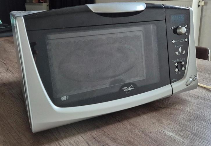 Microgolf Combi Whirlpool, Elektronische apparatuur, Microgolfovens, Zo goed als nieuw, Vrijstaand, Combi-microgolfoven, Crisp