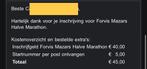 Ticket voor Enshede Forvis Mazars Halve Marathon, Eén persoon, April