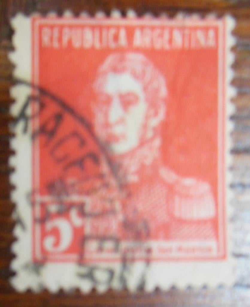 Timbre Argentine, Ophalen of Verzenden, Gestempeld, Zuid-Amerika