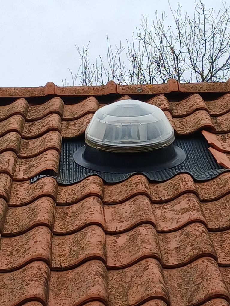 solatube lichtkoepel, Ophalen