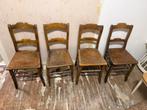 Gratis vintage Houten luterma stoelen + salontafel, Ophalen, Zo goed als nieuw