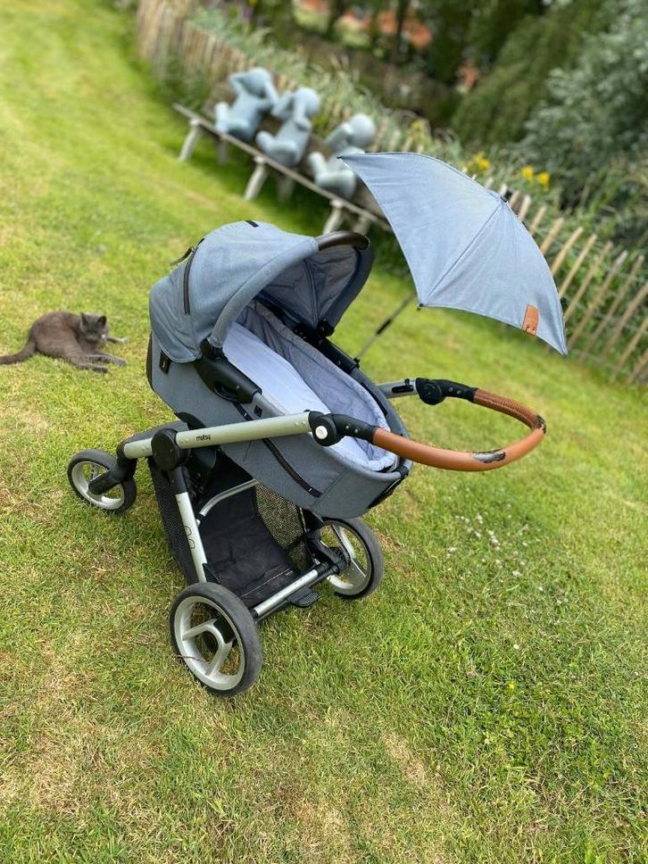3 in 1 Evo Mutsy buggy, Kinderen en Baby's, Kinderwagens en Combinaties, Gebruikt, Kinderwagen, Mutsy, Met reiswieg, Verstelbare duwstang