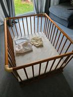 Parc bébé bois complet, Enlèvement, Utilisé, Rectangulaire, Roulettes