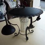 Lustre en fer forgé, Maison & Meubles, Enlèvement, Utilisé, Verre