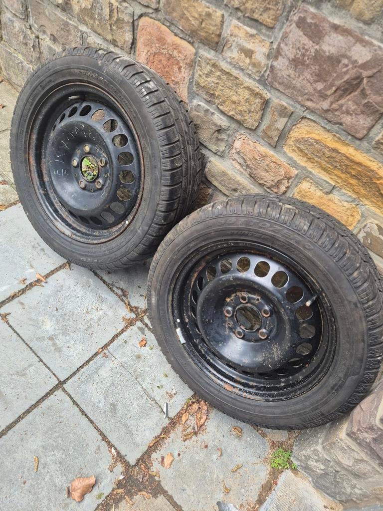 Jantes en tôle 16 pouces 5 trousse Mercedes-Benz, Autos : Pièces & Accessoires, Pneus hiver, 16 pouces, Véhicule de tourisme, 205 mm