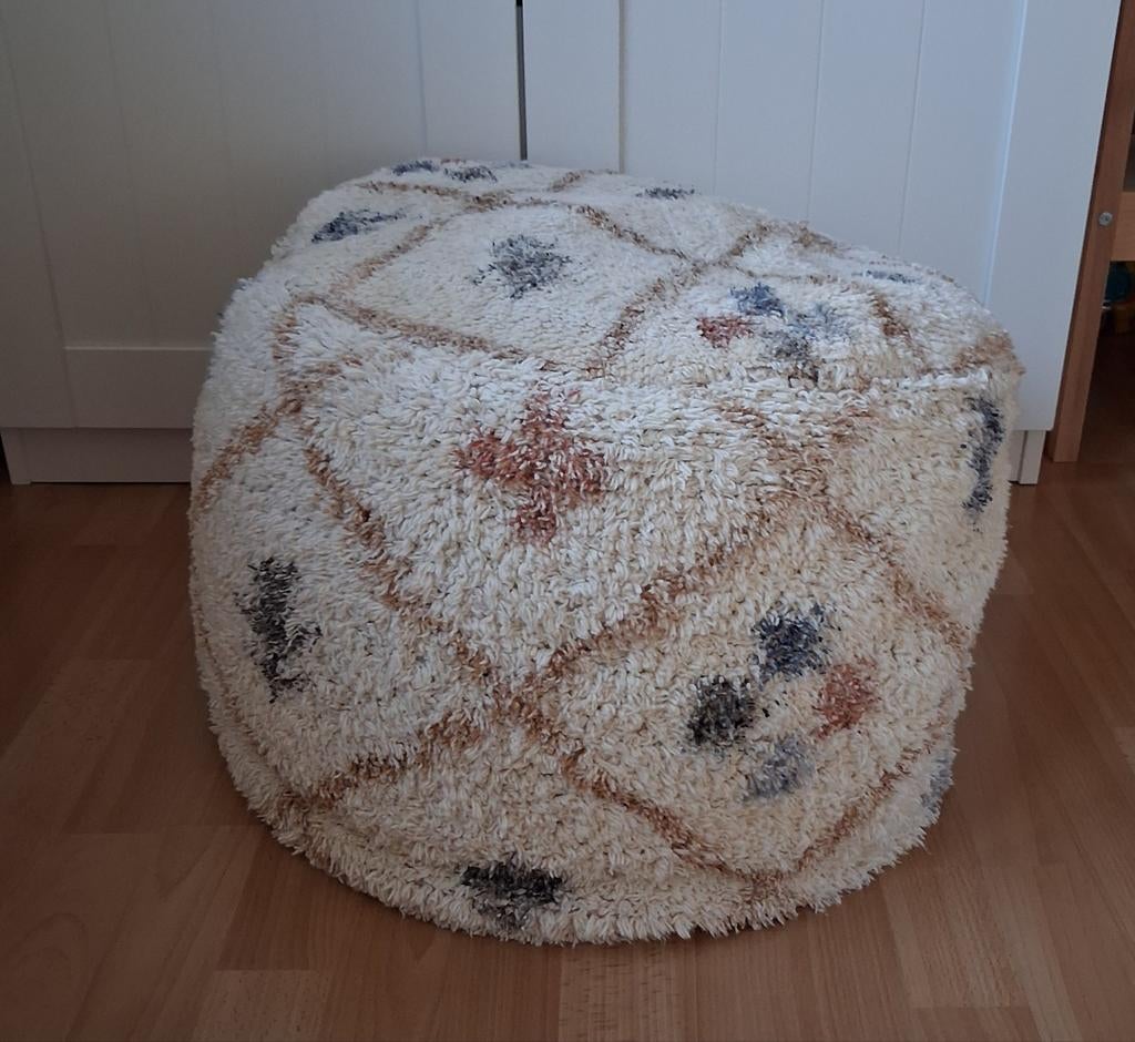 Pouf beige Calma House – déco bohème / scandinave, Enlèvement ou Envoi
