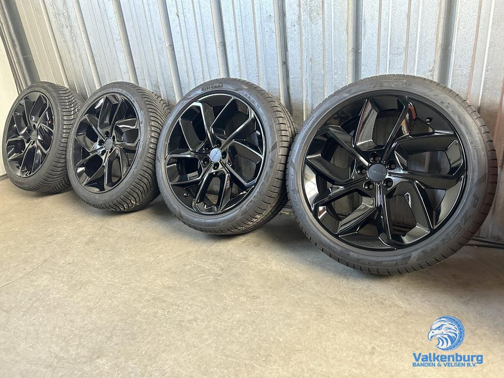 8mm! Originele Lynk & Co 20 inch zwarte velgen 5x108 zomerba, Auto-onderdelen, Banden en Velgen, Gebruikt, -, -, Banden en Velgen