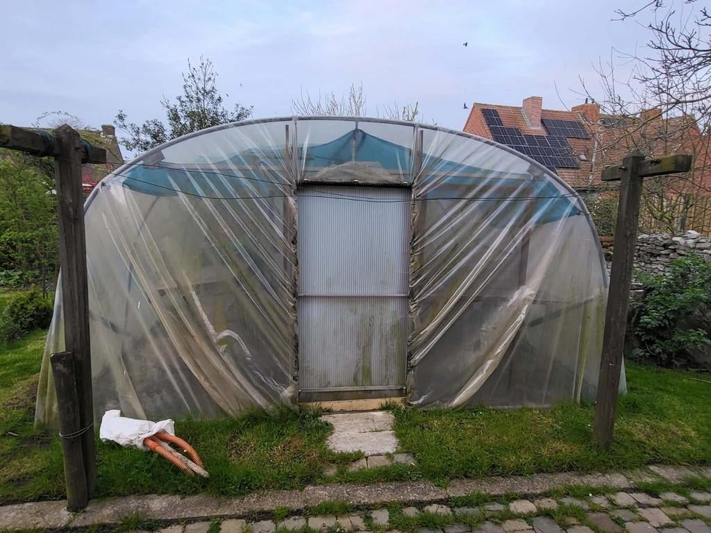 Tunnelserre 5m x 4,5m x 2,2m, Ophalen