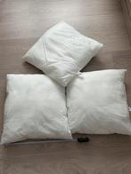 Coussins 3 pièces 50 cm x 50 cm, Enlèvement ou Envoi, Comme neuf, Blanc, Carré