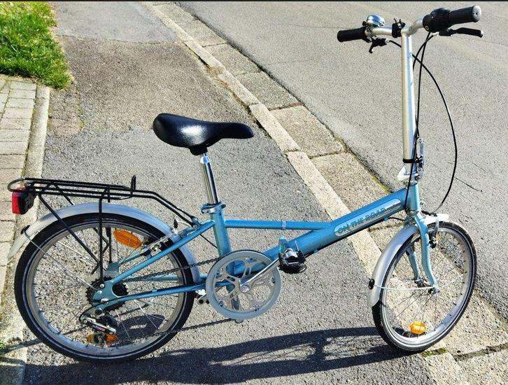 velo pliable on the road, Vélos & Vélomoteurs, Vélos | Vélos pliables, Utilisé, Autres marques, 18 à 20 pouces, Totalement pliable